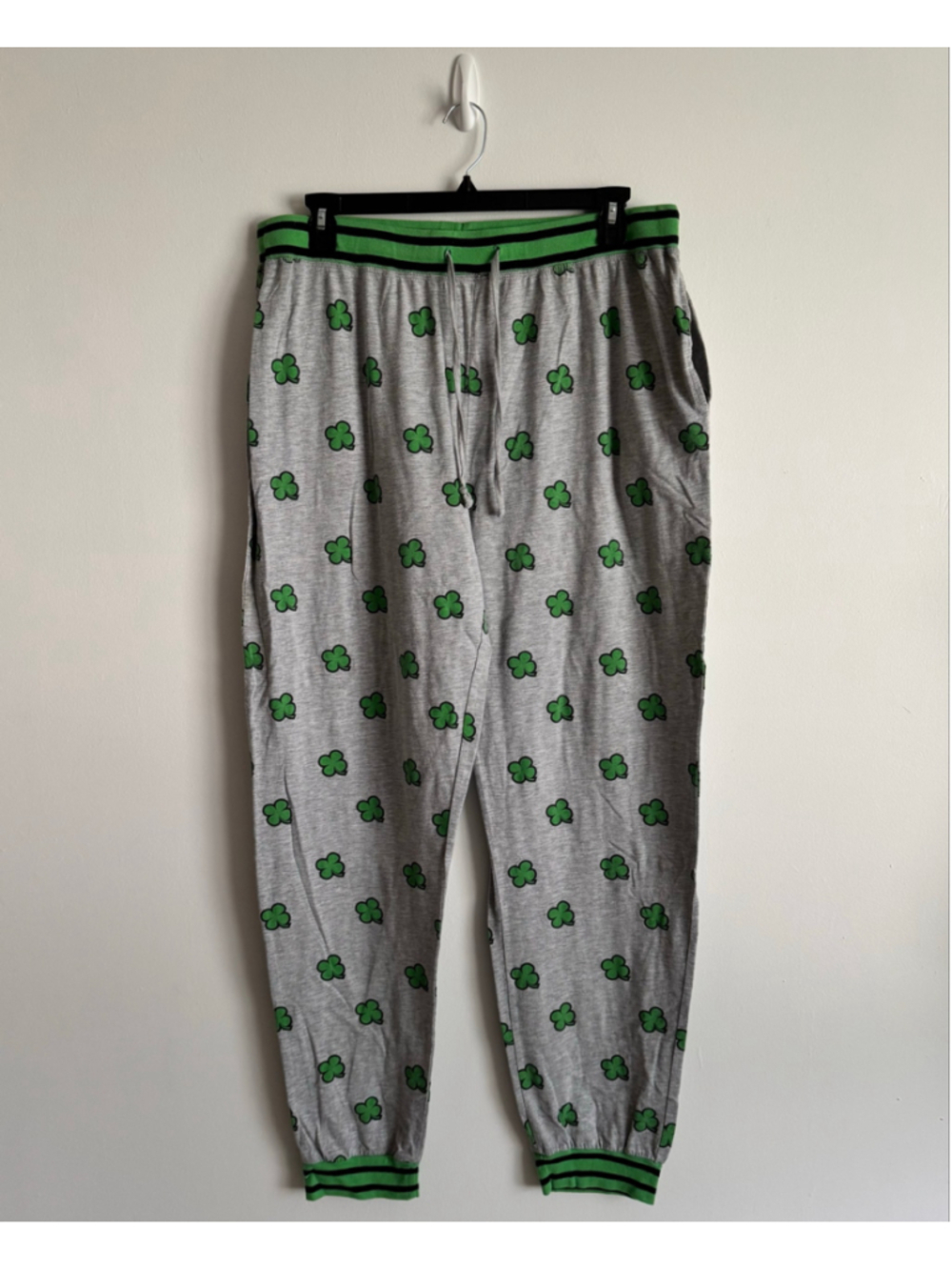 Men's Mad Engine Shamrock Sweatpants XXL Grey Green